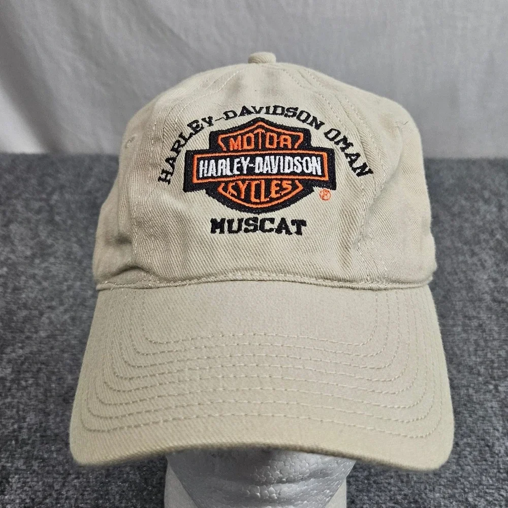 Harley Davidson‎ Oman Muscat Hat Tan Embroidered Middle East Biker Motorcycles